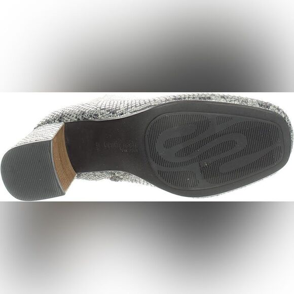 Gentle Souls | by Kenneth Cole Troy Pewter Snakeskin Side Zip Heeled Booties | 6 - Picture 4 of 5